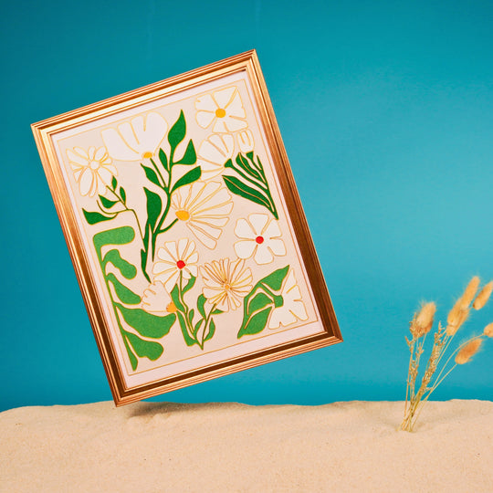 "Abstract Flowers" Cloisonné Craft Kit