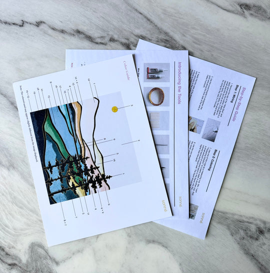 "Abstract Landscape" Cloisonné Craft Kit