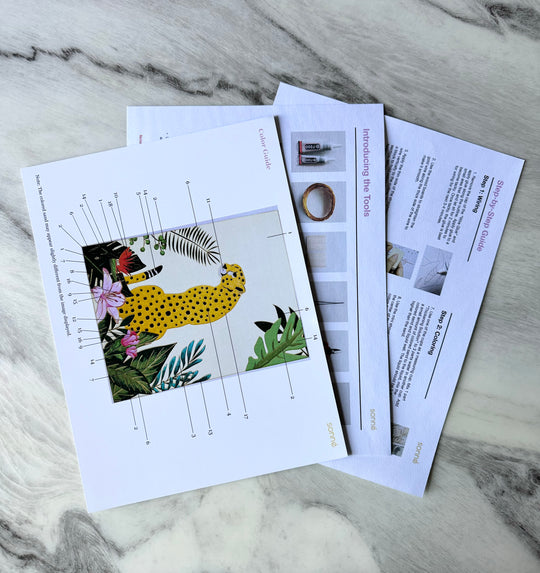 "Cheetah" Cloisonné Craft Kit