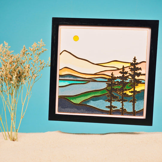"Abstract Landscape" Cloisonné Craft Kit