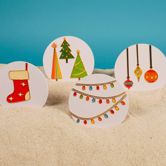 "Christmas Ornaments Set" Cloisonné Craft Kit