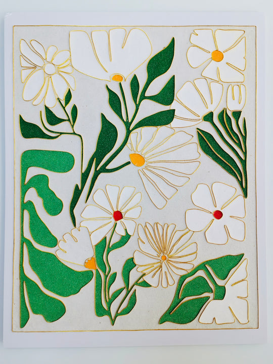 "Abstract Flowers" Cloisonné Craft Kit