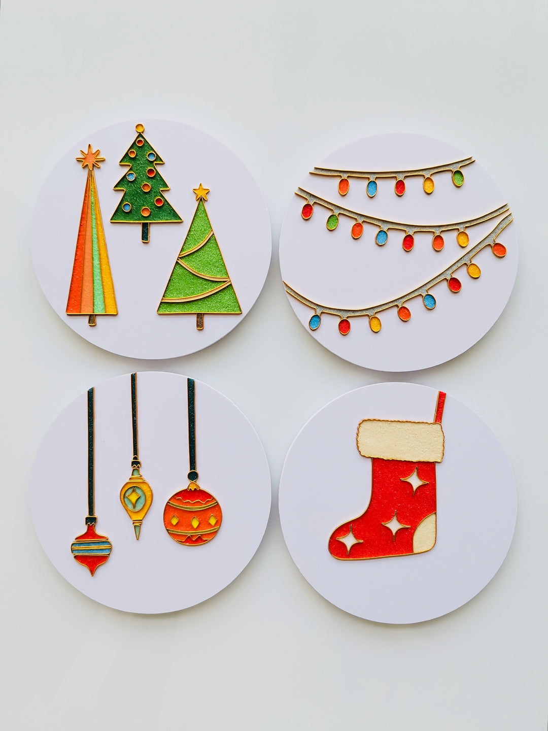 "Christmas Ornaments Set" Cloisonné Craft Kit