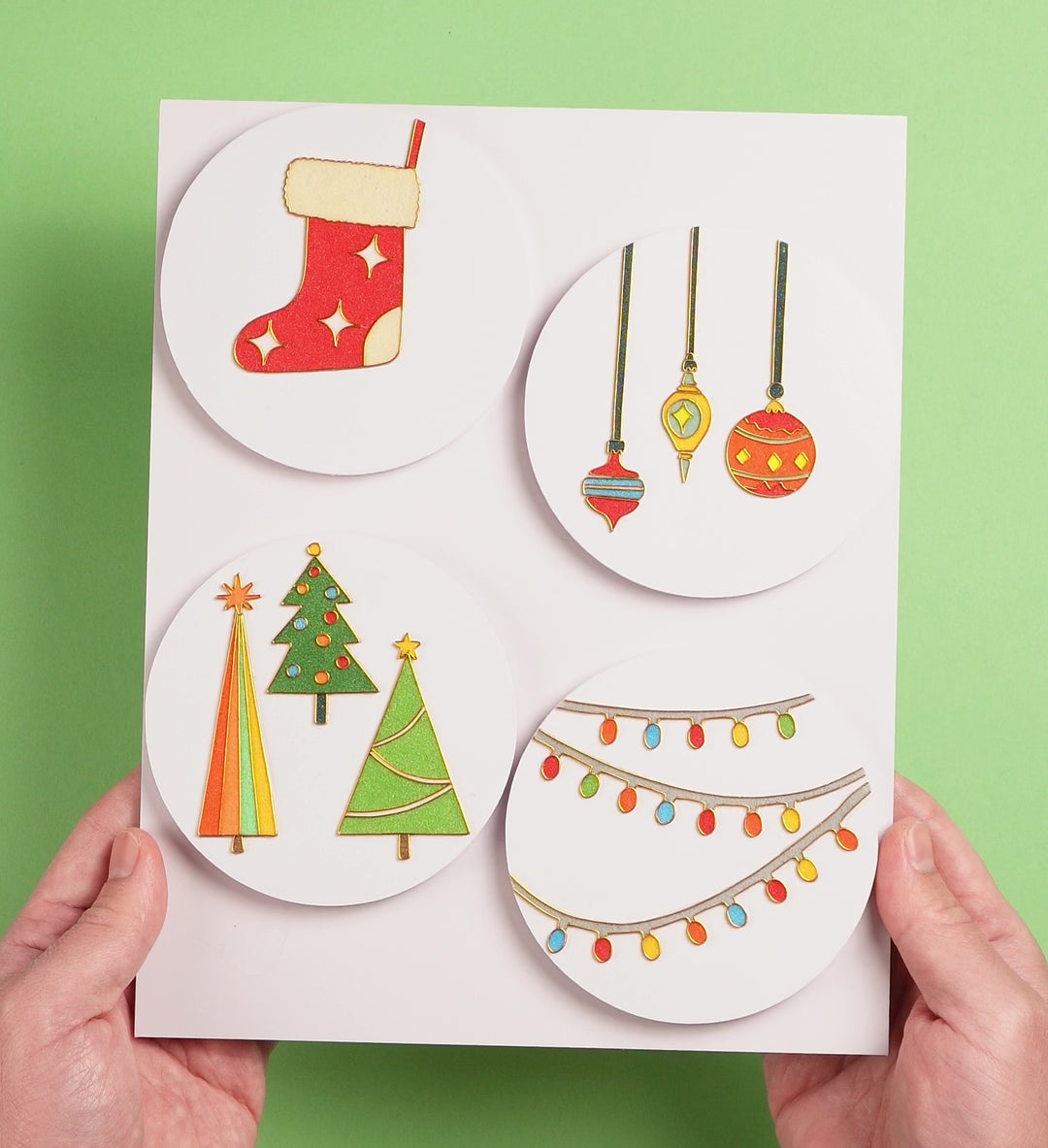 "Christmas Ornaments Set" Cloisonné Craft Kit