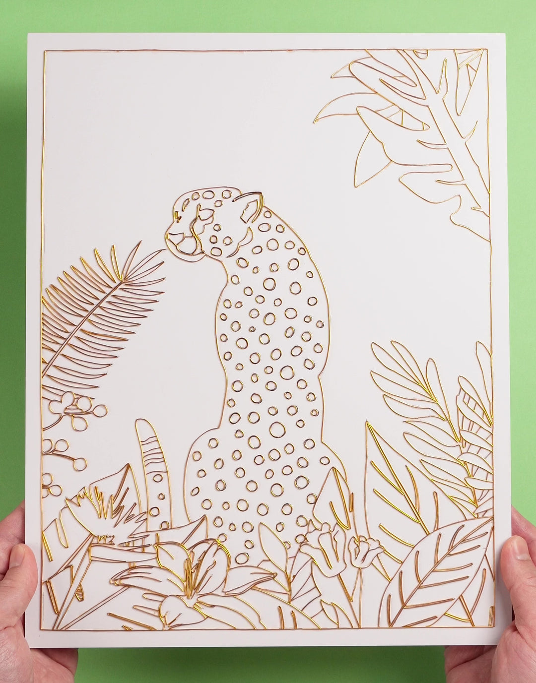"Cheetah" Cloisonné Craft Kit