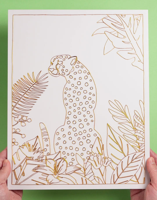 "Cheetah" Cloisonné Craft Kit