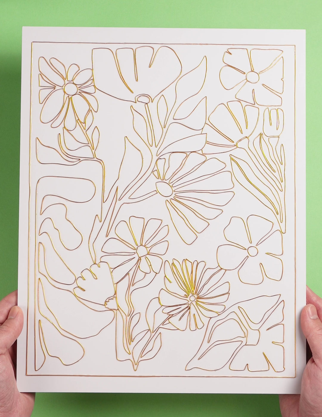 "Abstract Flowers" Cloisonné Craft Kit