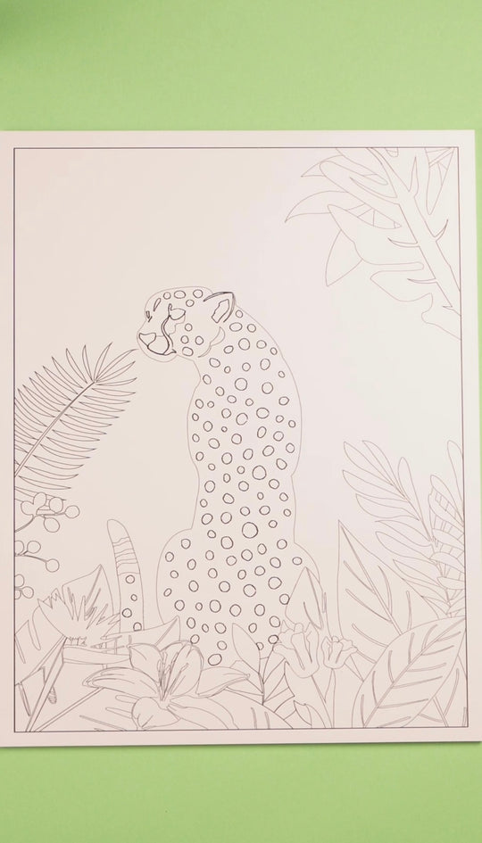 "Cheetah" Cloisonné Craft Kit