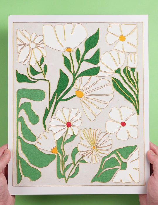 "Abstract Flowers" Cloisonné Craft Kit